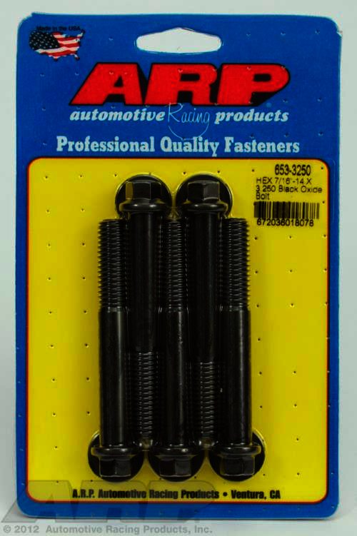 ARP 7/16-14 X 3.250 hex black oxide bolts - Klik om te sluiten