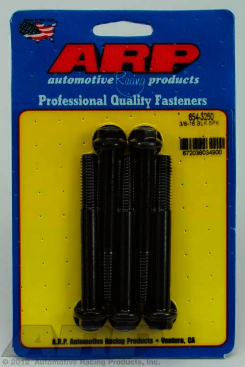 ARP 3/8-16 x 3.250 hex 7/16 wrenching black oxide bolts - Klik om te sluiten