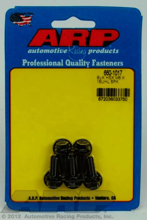 ARP M6 x 1.00 x 16 hex black oxide bolts - Klik om te sluiten