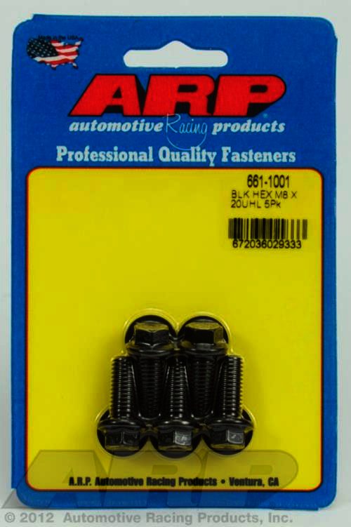 ARP M8 x 1.25 x 20 hex black oxide bolts - Klik om te sluiten