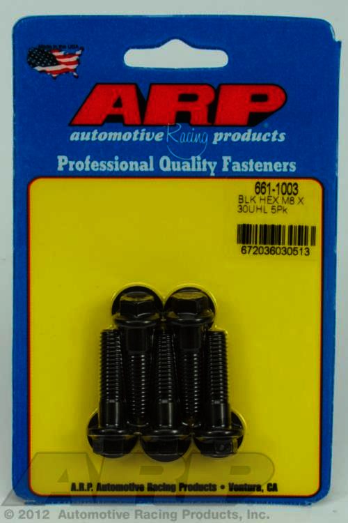 ARP M8 x 1.25 x 30 hex black oxide bolts - Klik om te sluiten