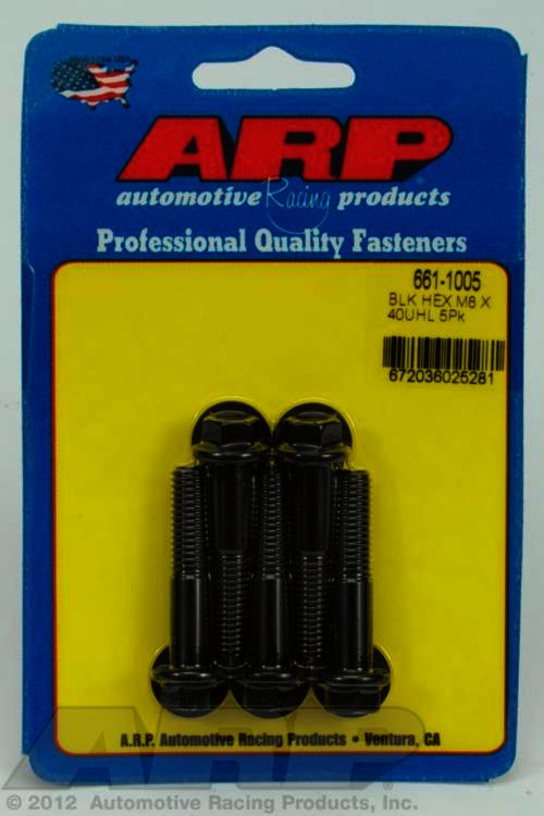 ARP M8 x 1.25 x 40 hex black oxide bolts - Klik om te sluiten