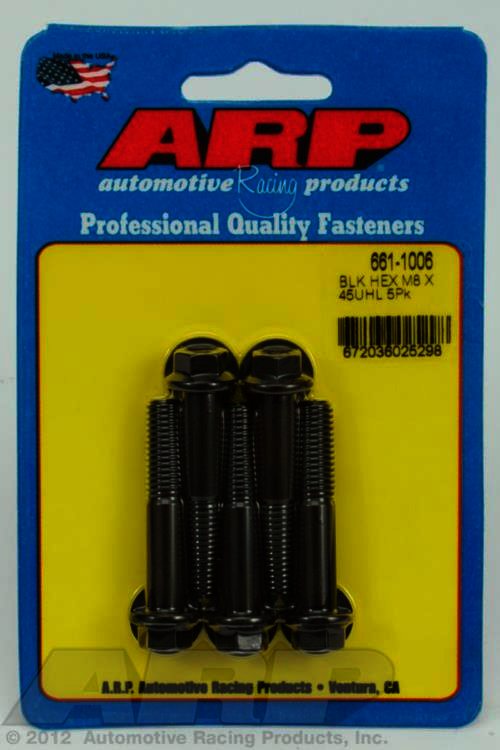 ARP M8 x 1.25 x 45 hex black oxide bolts - Klik om te sluiten