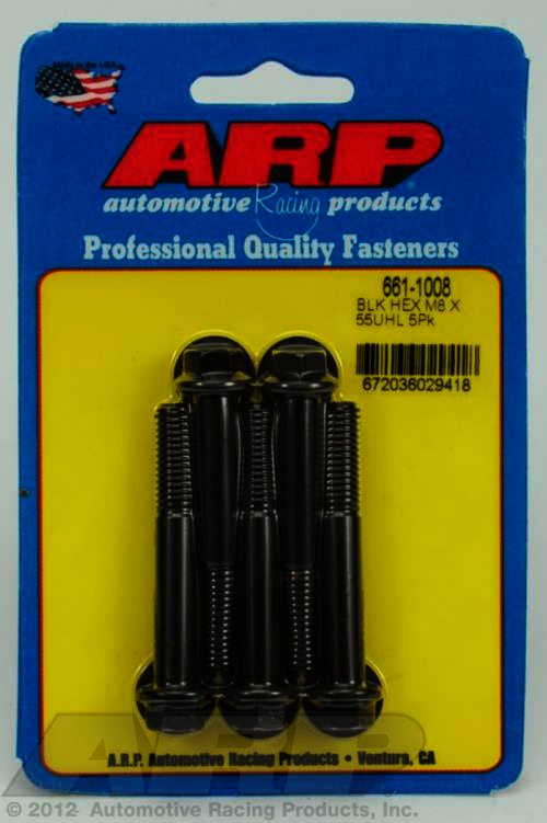 ARP M8 x 1.25 x 55 hex black oxide bolts - Klik om te sluiten