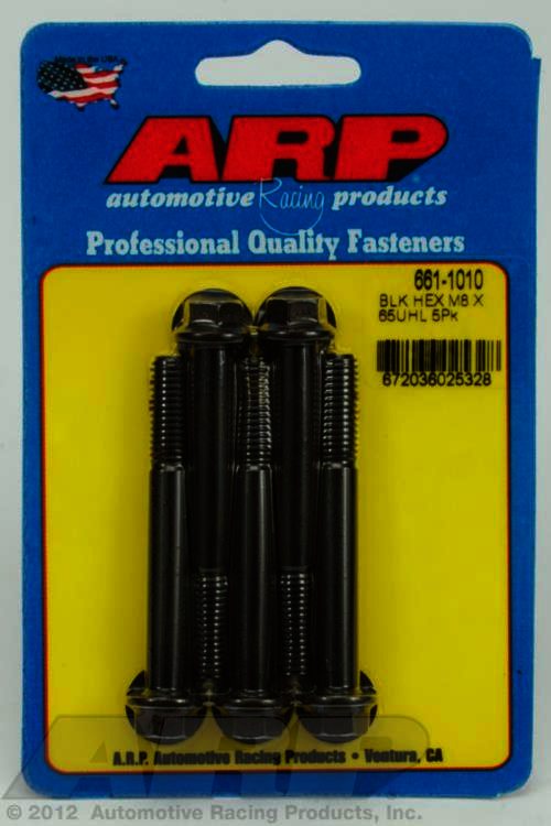 ARP M8 x 1.25 x 65 hex black oxide bolts - Klik om te sluiten