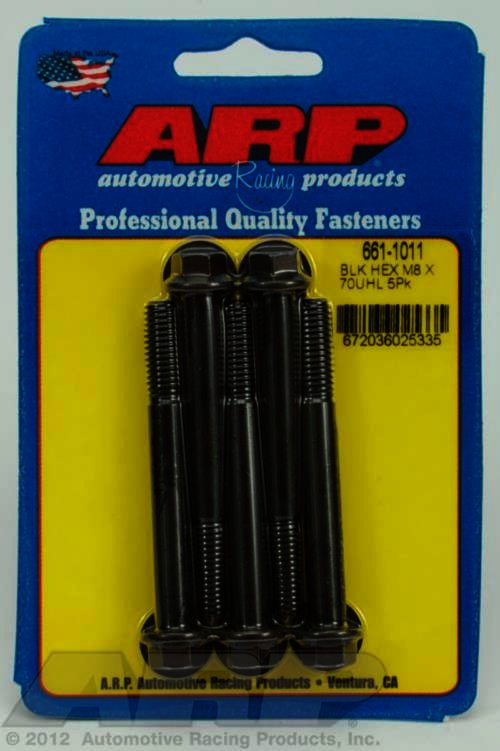 ARP M8 x 1.25 x 70 hex black oxide bolts - Klik om te sluiten