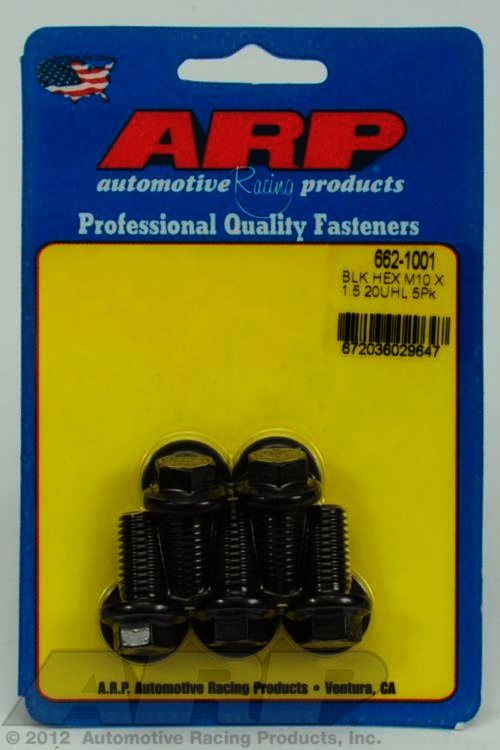 ARP M10 x 1.50 x 20 hex black oxide bolts - Klik om te sluiten