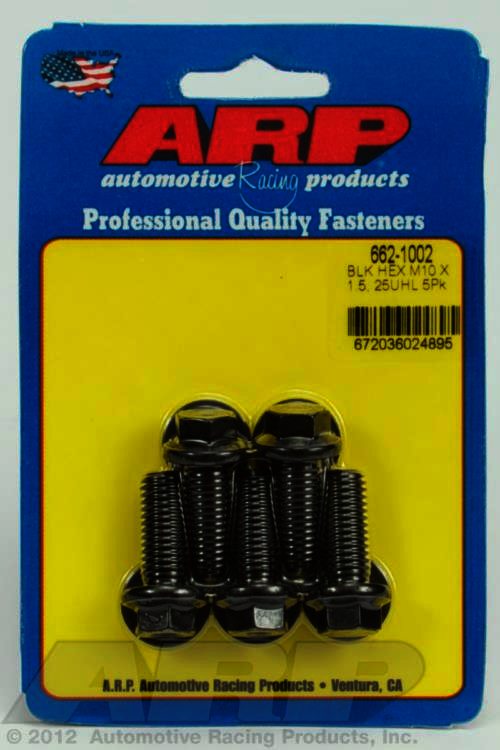 ARP M10 x 1.50 x 25 hex black oxide bolts - Klik om te sluiten