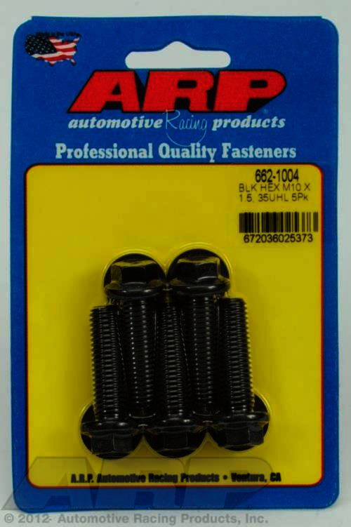 ARP M10 x 1.50 x 35 hex black oxide bolts - Klik om te sluiten