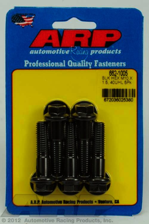 ARP M10 x 1.50 x 40 hex black oxide bolts - Klik om te sluiten