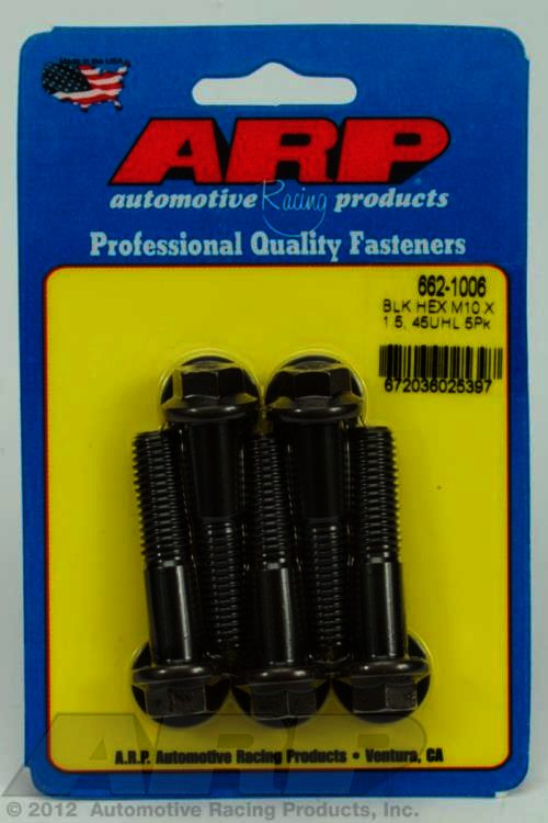 ARP M10 x 1.50 x 45 hex black oxide bolts - Klik om te sluiten