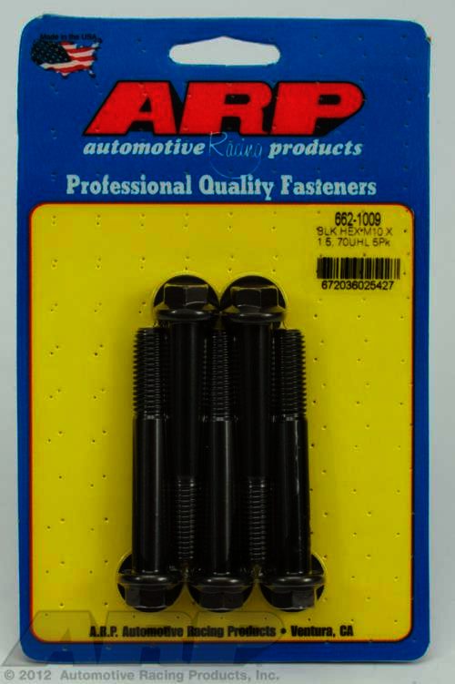 ARP M10 x 1.50 x 70 hex black oxide bolts - Klik om te sluiten