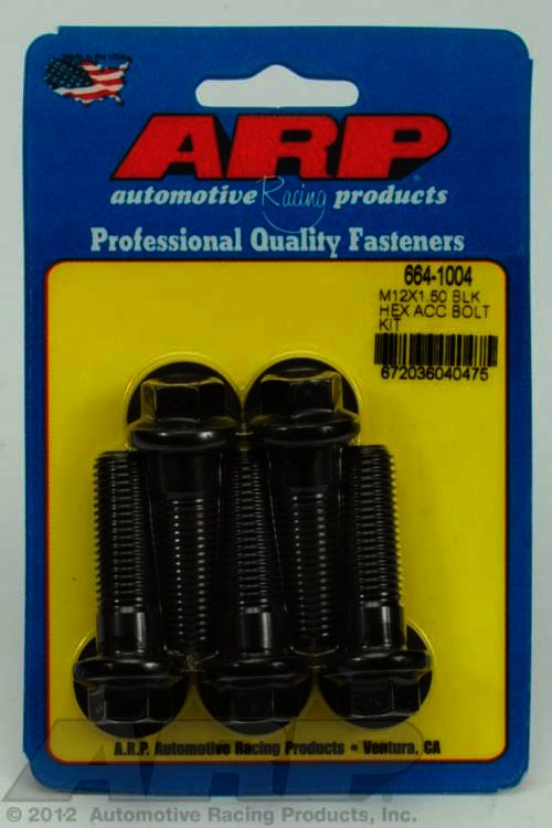 ARP M12 x 1.50 x 40 hex black oxide bolts - Klik om te sluiten