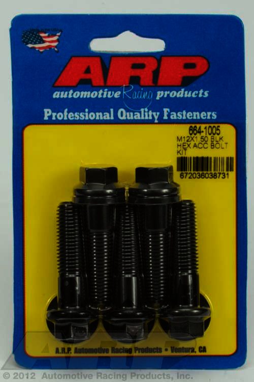 ARP M12 x 1.50 x 45 hex black oxide bolts - Klik om te sluiten