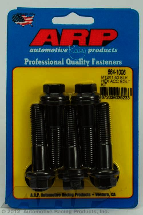 ARP M12 x 1.50 x 50 hex black oxide bolts - Klik om te sluiten