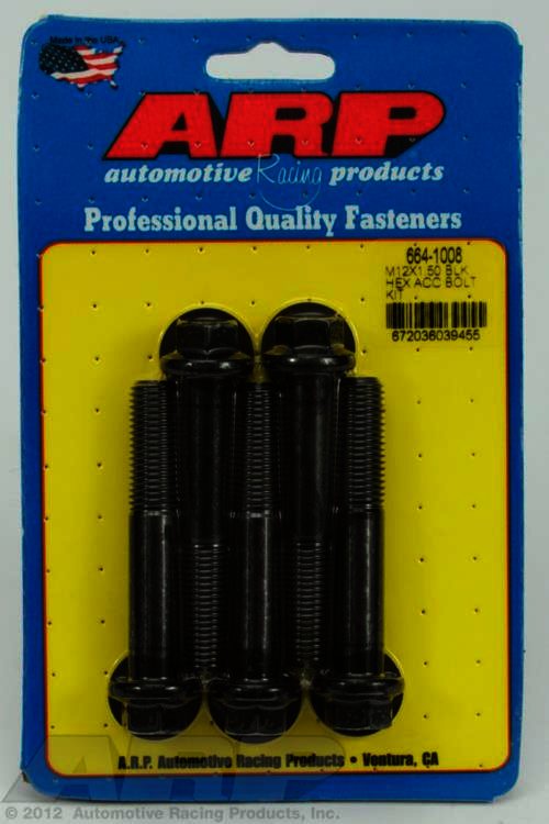 ARP M12 x 1.50 x 70 hex black oxide bolts - Klik om te sluiten