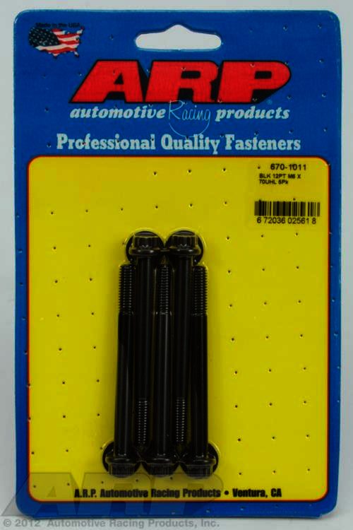 ARP M6 x 1.00 x 70 12pt black oxide bolts - Klik om te sluiten