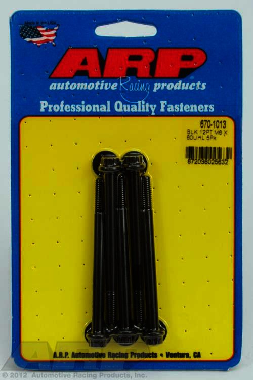 ARP M6 x 1.00 x 80 12pt black oxide bolts - Klik om te sluiten