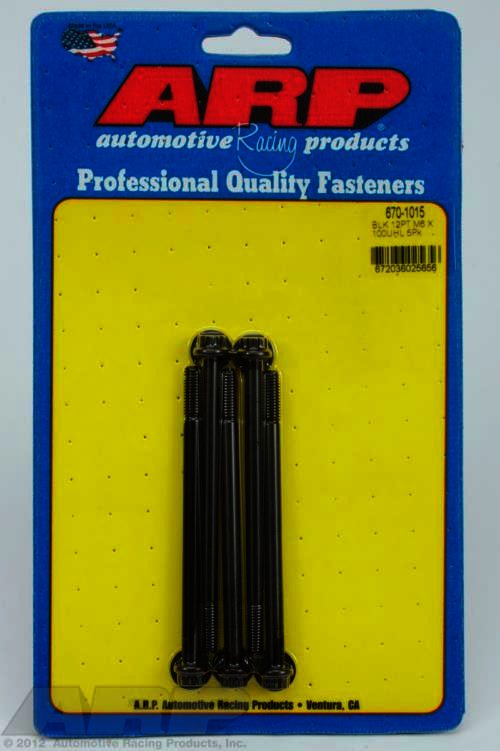 ARP M6 x 1.00 x 100 12pt black oxide bolts - Klik om te sluiten