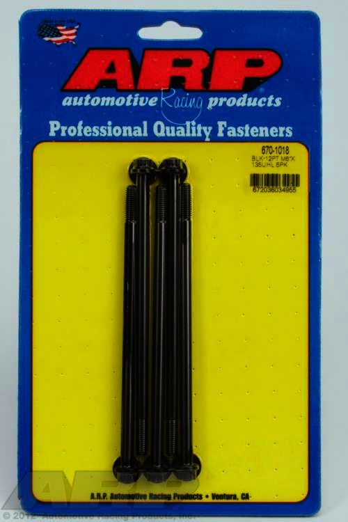 ARP M6 x 1.00 x 135 12pt black oxide bolts - Klik om te sluiten