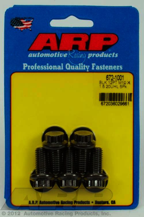 ARP M10 x 1.50 x 20 12pt black oxide bolts - Klik om te sluiten