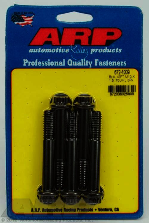 ARP M10 x 1.50 x 70 12pt black oxide bolts - Klik om te sluiten