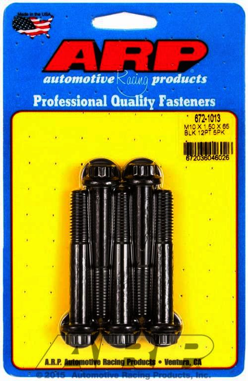 ARP M10 x 1.50 x 65 12pt black oxide bolts - Klik om te sluiten