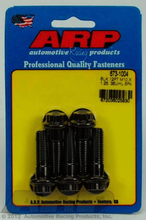 ARP M10 x 1.25 x 35 12pt black oxide bolts - Klik om te sluiten