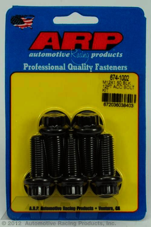 ARP M12 x 1.50 x 30 12pt black oxide bolts - Klik om te sluiten