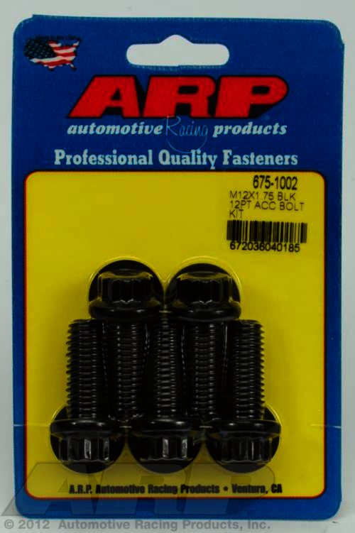 ARP M12 x 1.75 x 30 12pt black oxide bolts - Klik om te sluiten