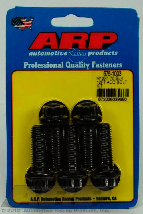 ARP M12 x 1.75 x 35 12pt black oxide bolts - Klik om te sluiten