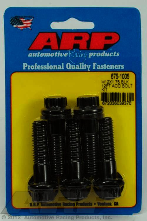 ARP M12 x 1.75 x 45 12pt black oxide bolts - Klik om te sluiten