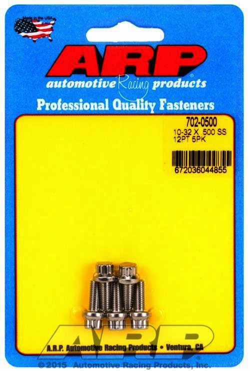 ARP 10-32 x .500 12pt SS bolts - Klik om te sluiten