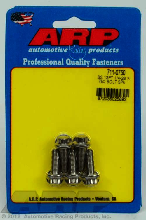 ARP 1/4-28 x .750 12pt SS bolts - Klik om te sluiten