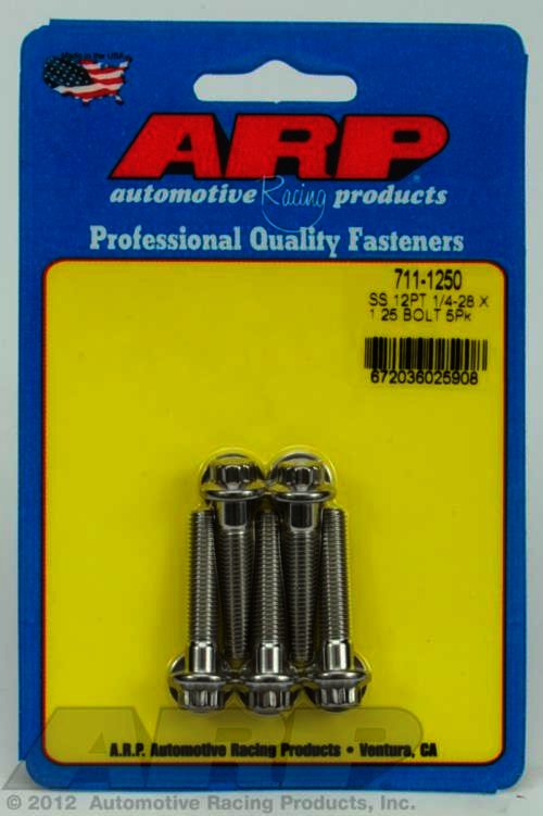 ARP 1/4-28 x 1.250 12pt SS bolts - Klik om te sluiten