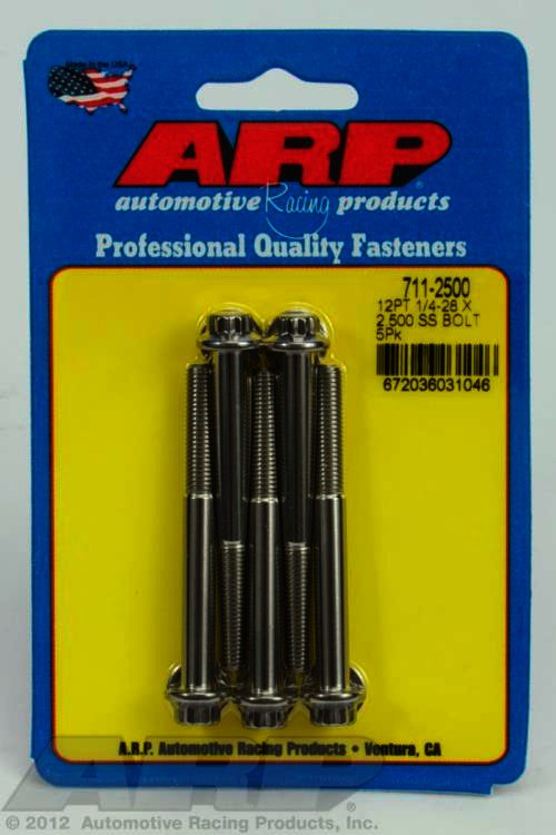 ARP 1/4-28 x 2.500 12pt SS bolts - Klik om te sluiten