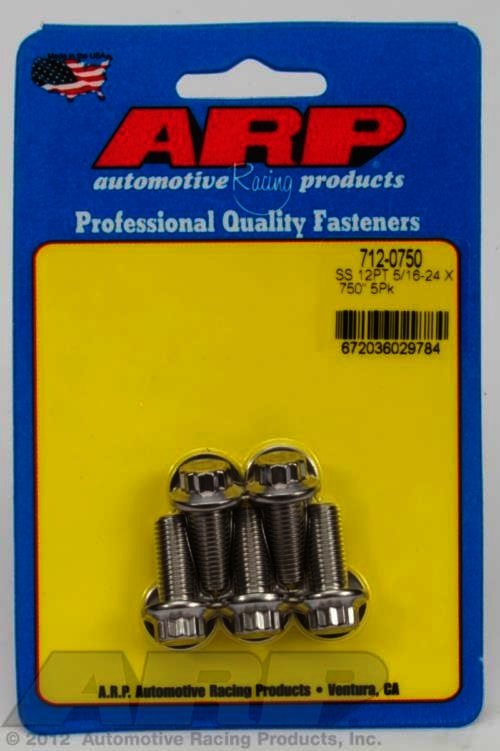 ARP 5/16-24 x .750 12pt SS bolts - Klik om te sluiten