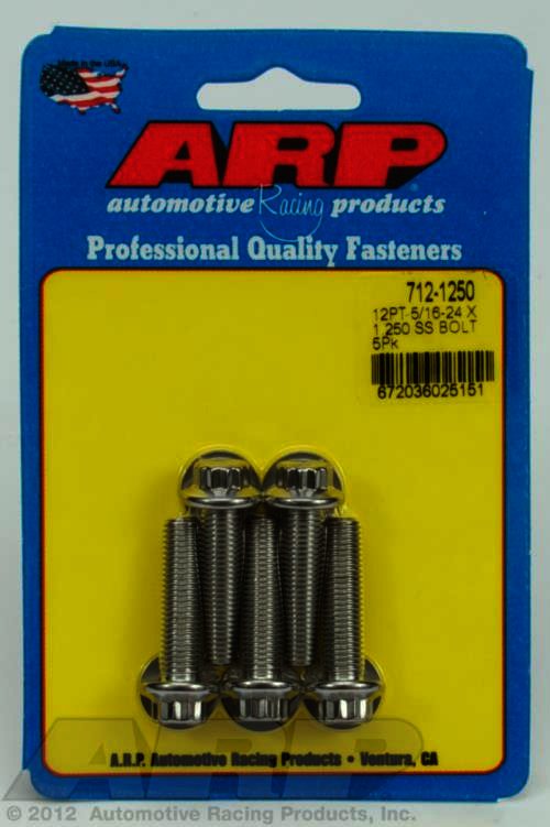 ARP 5/16-24 x 1.250 12pt SS bolts - Klik om te sluiten