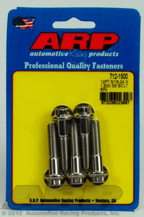 ARP 5/16-24 x 1.500 12pt SS bolts - Klik om te sluiten