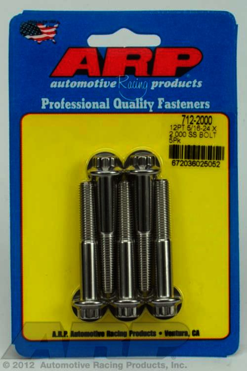 ARP 5/16-24 x 2.000 12pt SS bolts - Klik om te sluiten