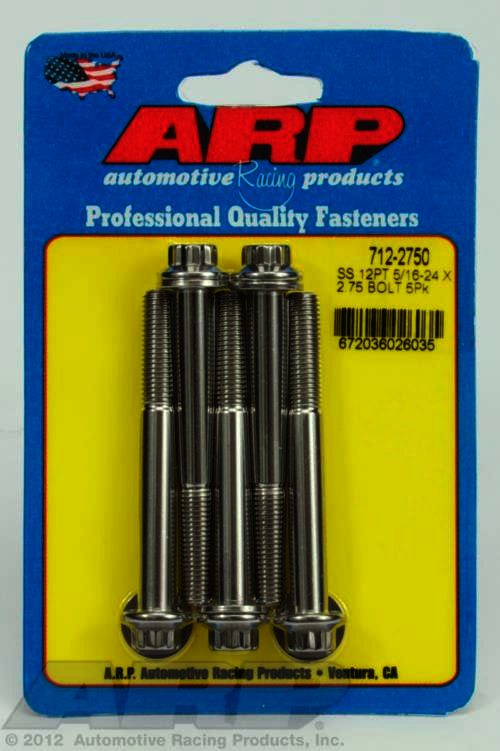 ARP 5/16-24 x 2.750 12pt SS bolts - Klik om te sluiten