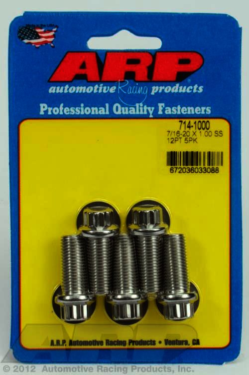 ARP 7/16-20 x 1.000 12pt SS bolts - Klik om te sluiten