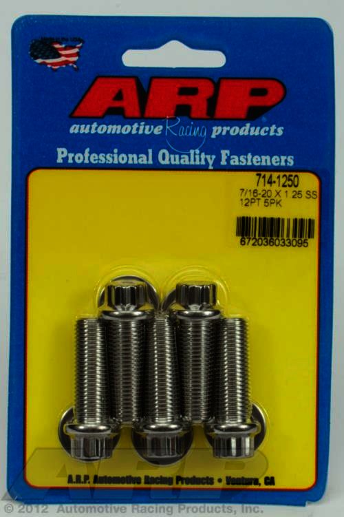 ARP 7/16-20 x 1.250 12pt SS bolts - Klik om te sluiten