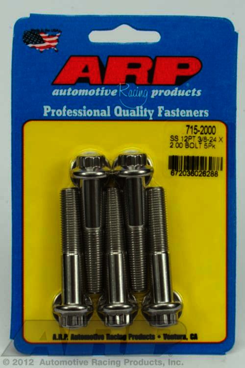 ARP 3/8-24 x 2.000 12pt 7/16 wrenching SS bolts - Klik om te sluiten