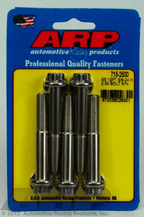 ARP 3/8-24 x 2.500 12pt 7/16 wrenching SS bolts - Klik om te sluiten