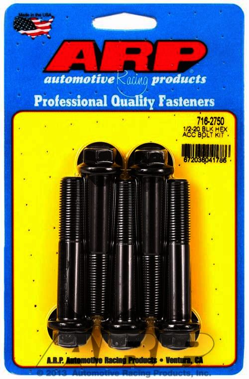 ARP 1/2-20 x 2.750 hex black oxide bolts - Klik om te sluiten