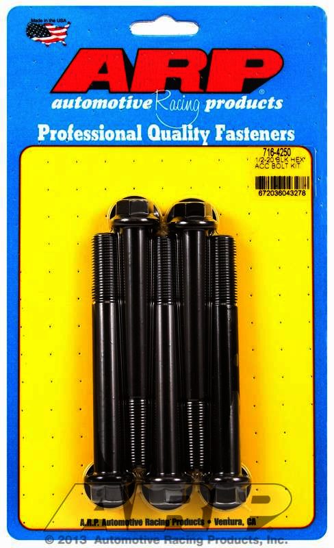 ARP 1/2-20 x 4.250 hex black oxide bolts - Klik om te sluiten