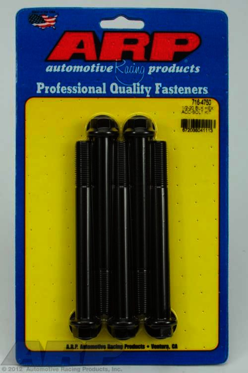 ARP 1/2-20 x 4.750 hex black oxide bolts - Klik om te sluiten