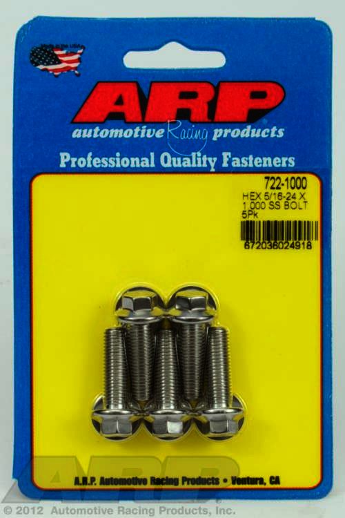 ARP 5/16-24 x 1.000 hex SS bolts - Klik om te sluiten