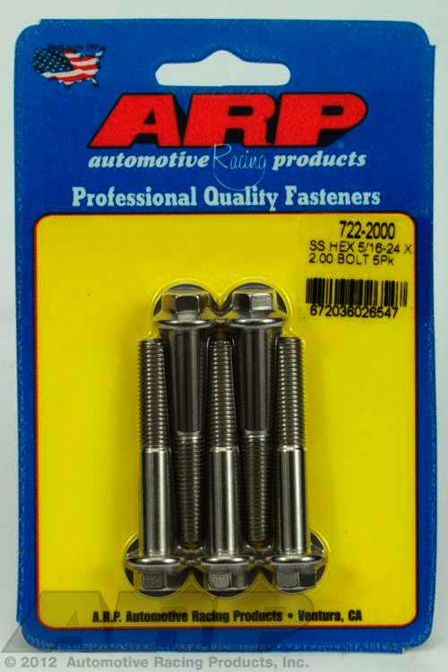 ARP 5/16-24 x 2.000 hex SS bolts - Klik om te sluiten